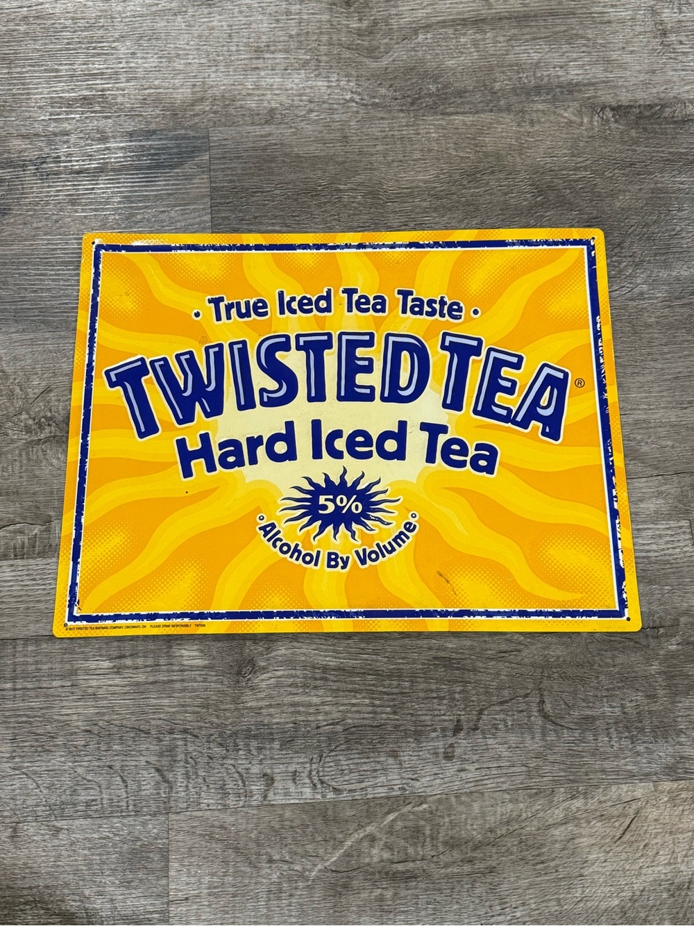 Twisted Tea Hard Iced Tea beer sign Metal Wall Art